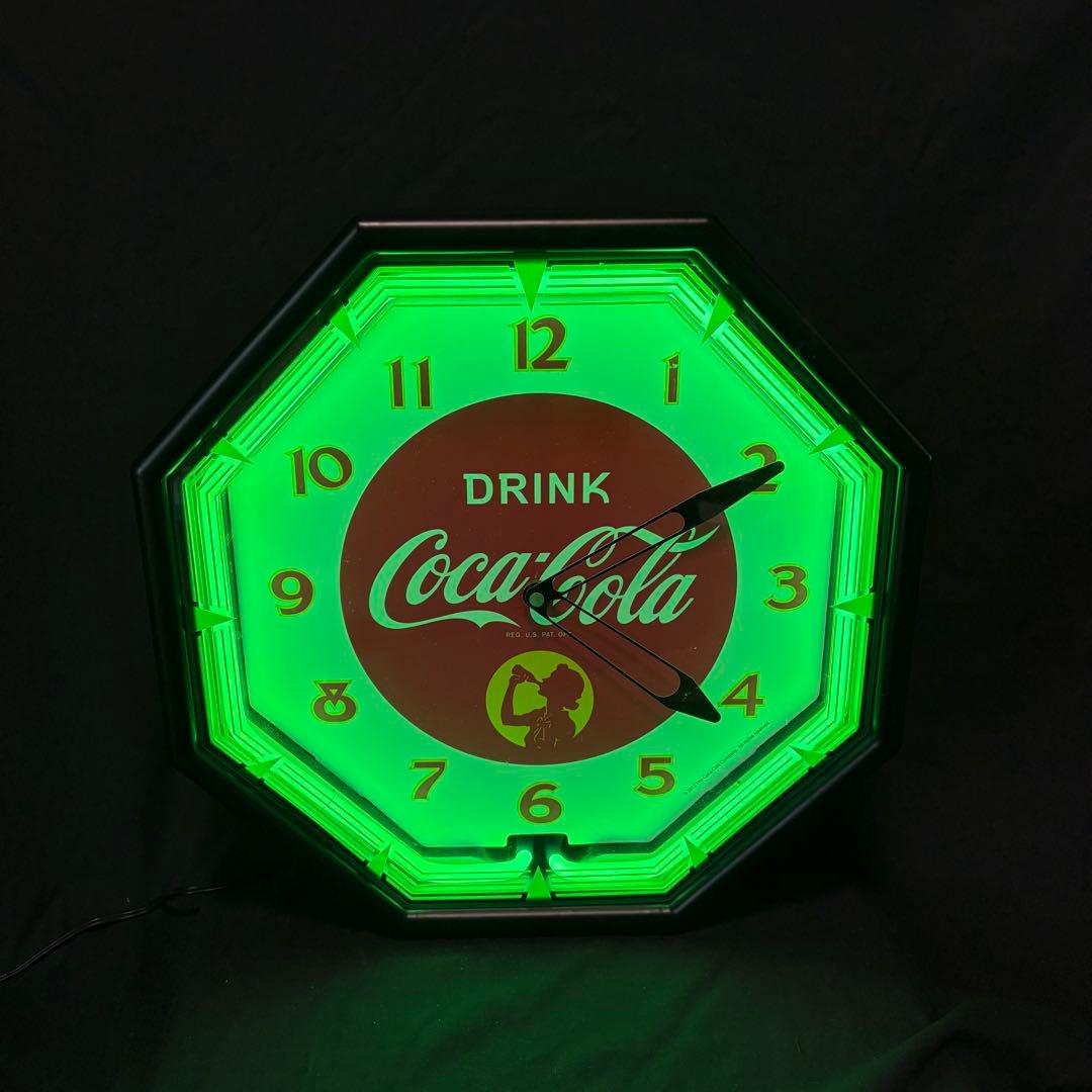 コカ・コーラ ネオンクロック　ネオン管掛け時計