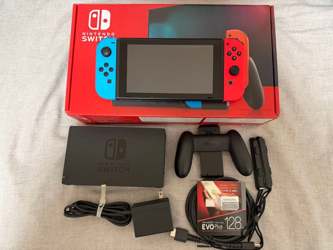 Nintendo Switch ネオンブルー・ネオンレッド SDカード付き