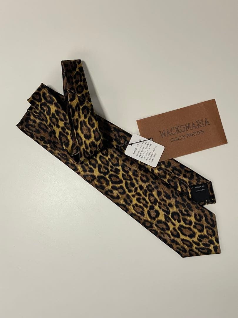 WACKOMARIA ワコマリア　ネクタイ　レオパード　シルク