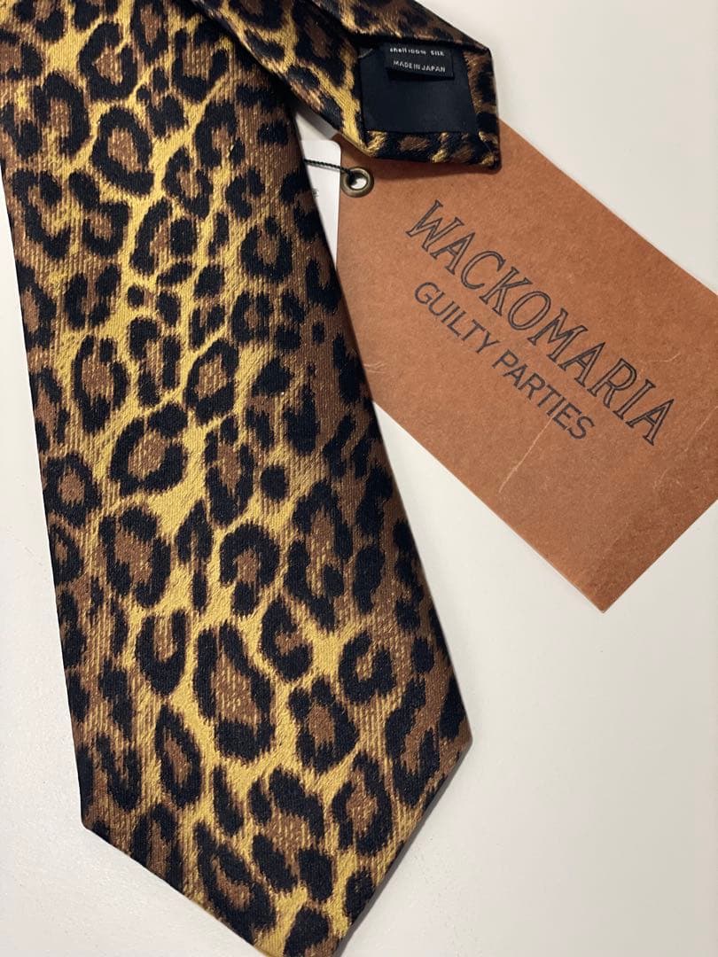 WACKOMARIA ワコマリア　ネクタイ　レオパード　シルク