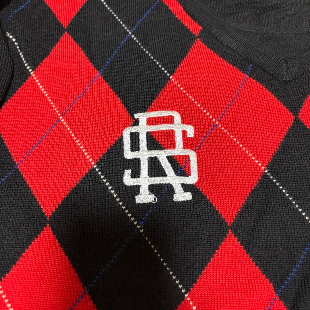 美品　ROUGH & SWELL ダイヤモンド柄セーター XL