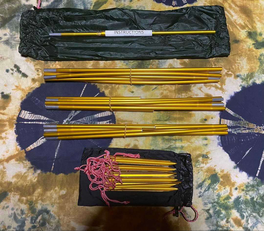 【美品】HILLEBERGヒルバーグナロ3GT グリーン　純正フットプリント付