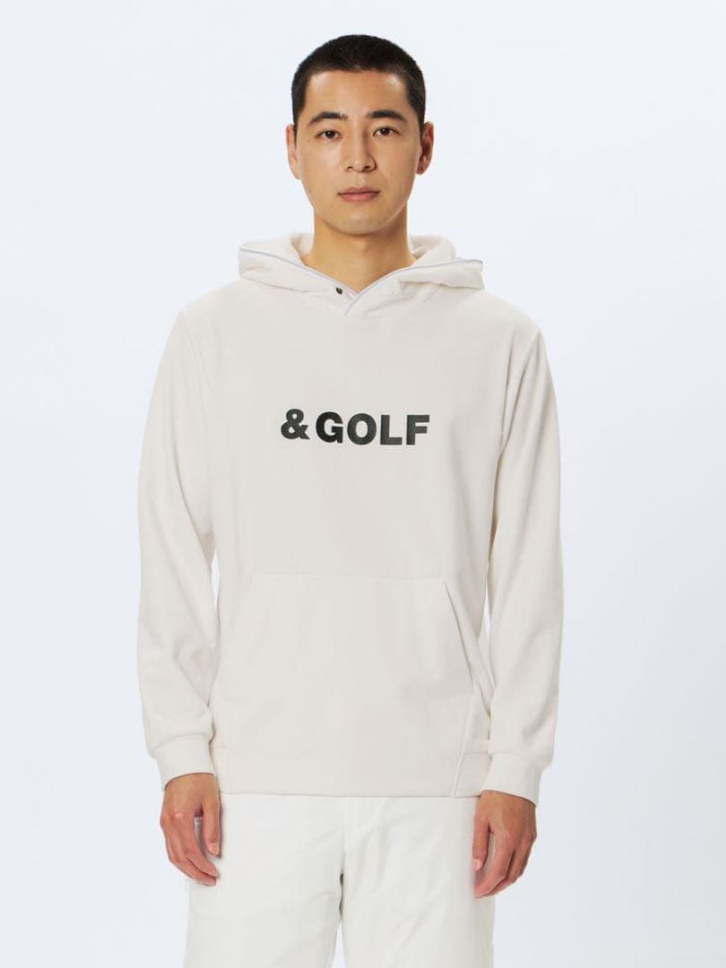 and per se & GOLF バックグリッドフリース プルパーカ Lサイズ