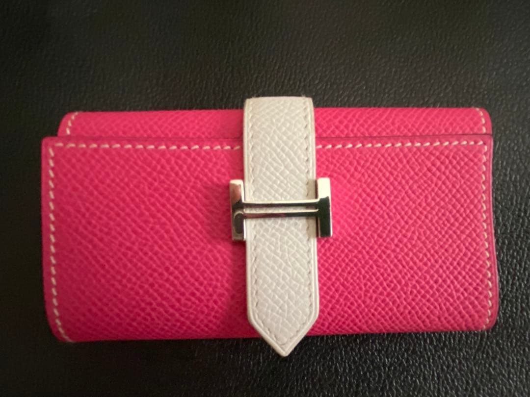 HERMES エルメス キャンディピンク バイカラー ベアンキーケース4連