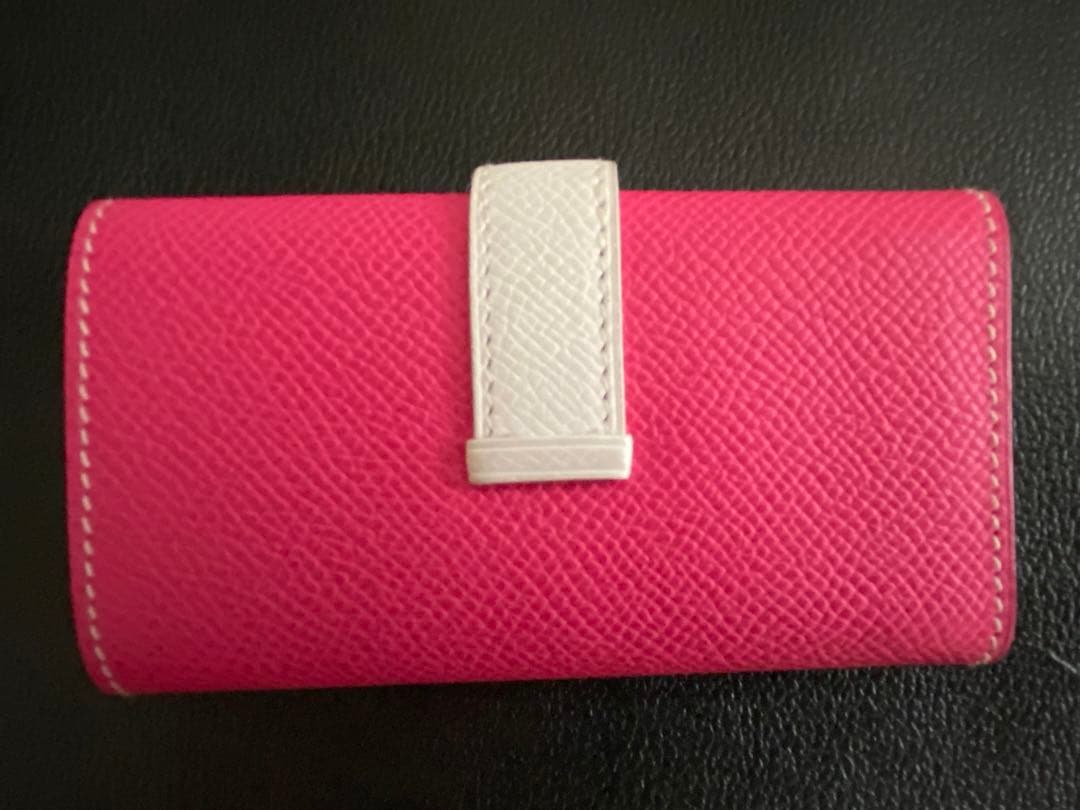 HERMES エルメス キャンディピンク バイカラー ベアンキーケース4連