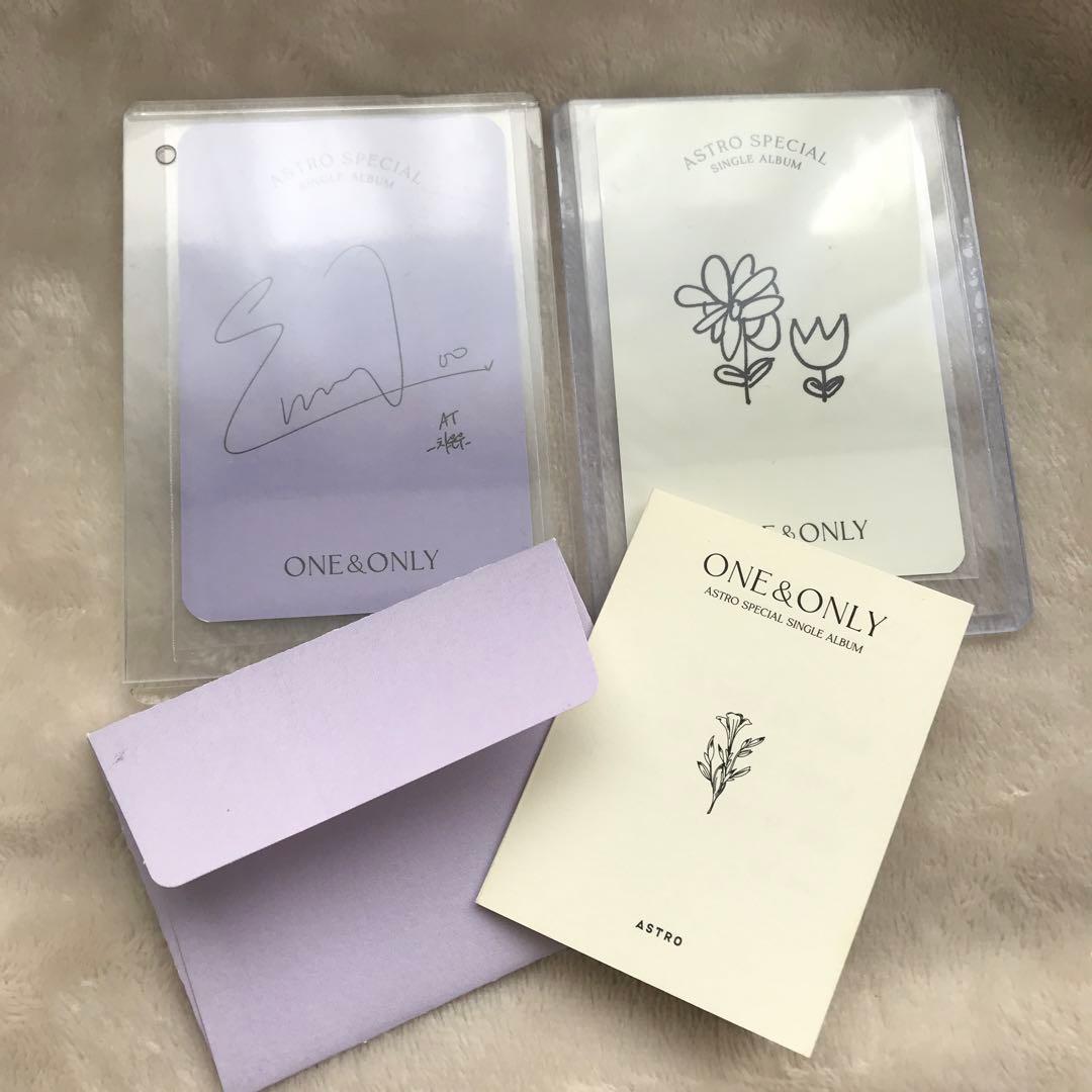 チャウヌ　ASTRO トレカ　メッセージカード　ONE＆ONLY