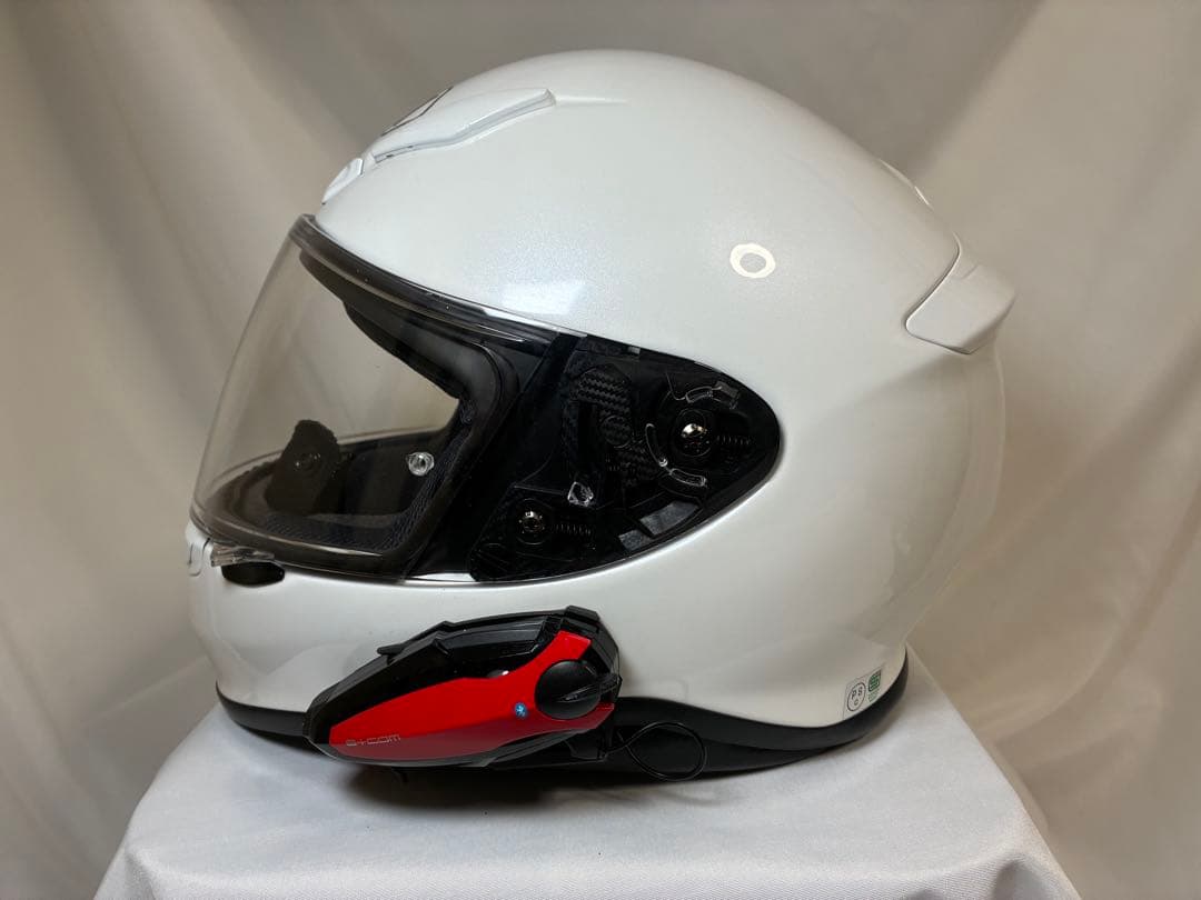 SHOEI Z-7 ホワイト Lサイズ 59cm B+COM付 極美品