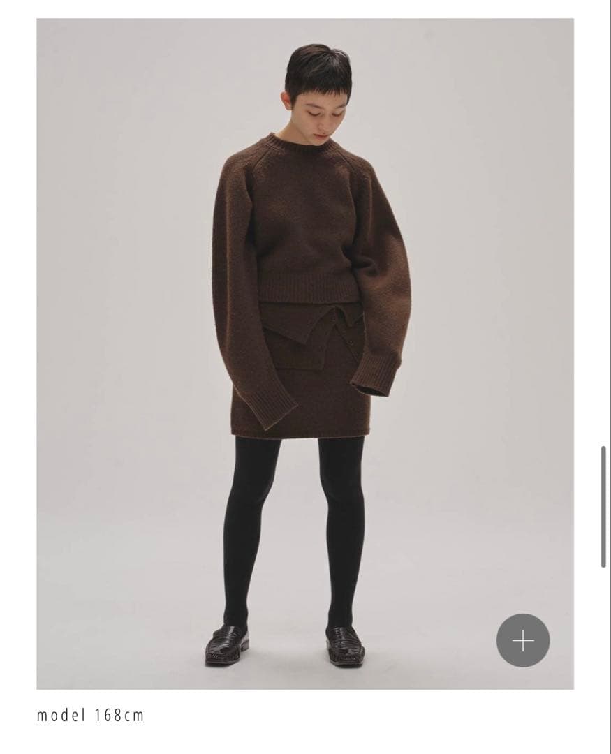 D*N様 Layered Knit Skirt（brown）