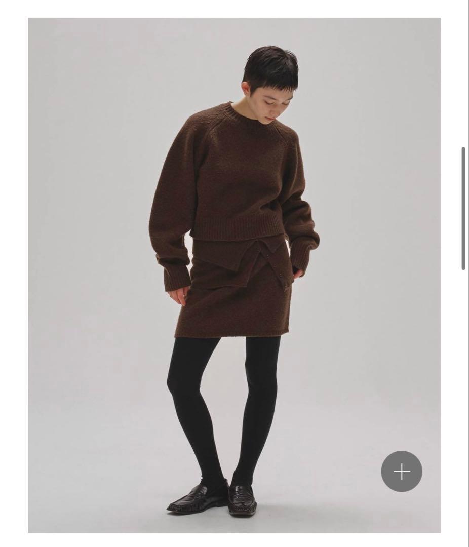 D*N様 Layered Knit Skirt（brown）