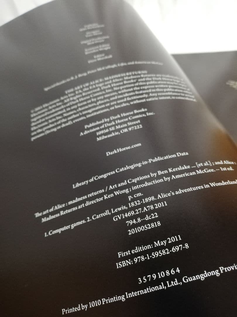 ［初版・英語版］アートオブアリスマッドネスリターンズ