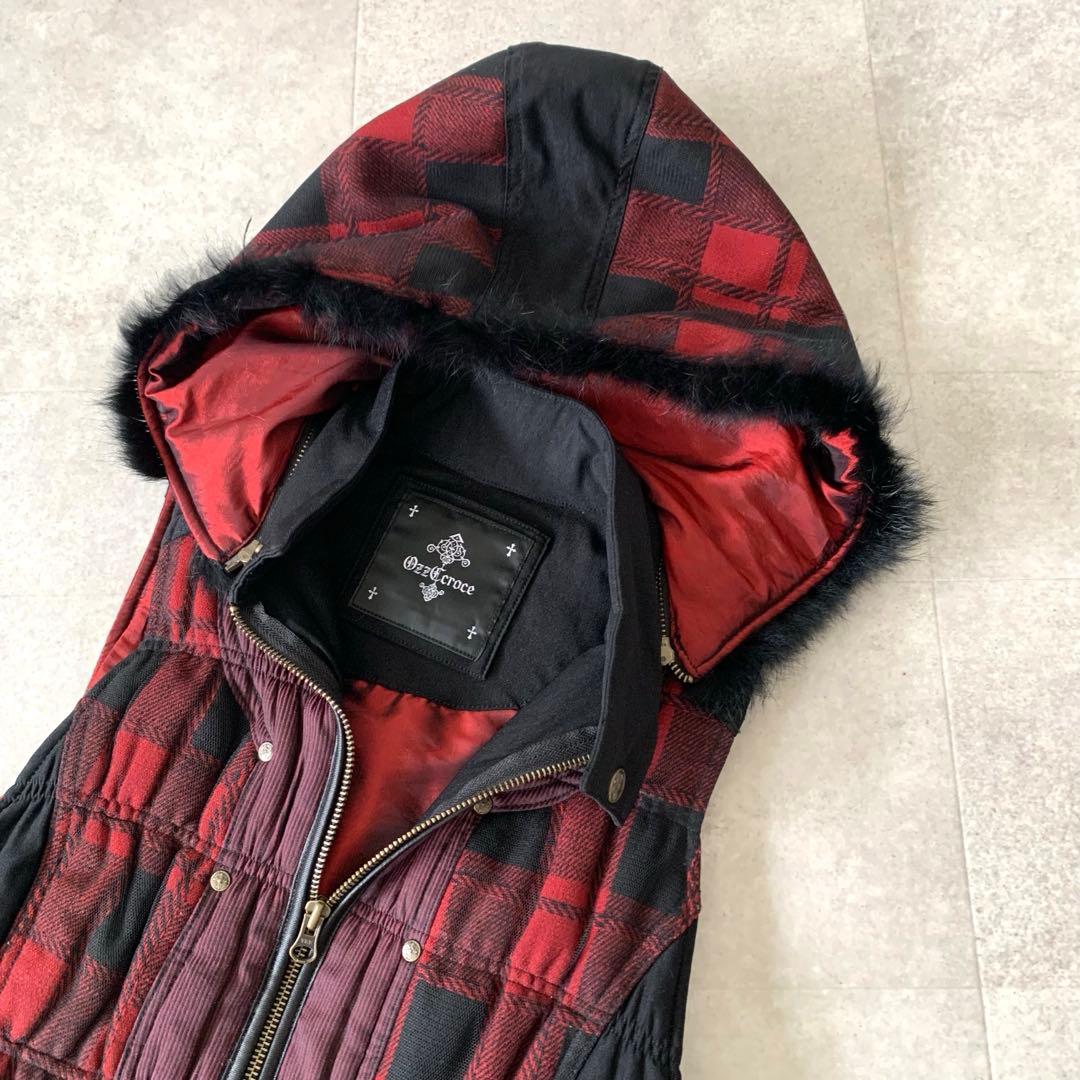 ◆Ozz Croce Ozz On Japan ファー付き ベスト/ゴシック