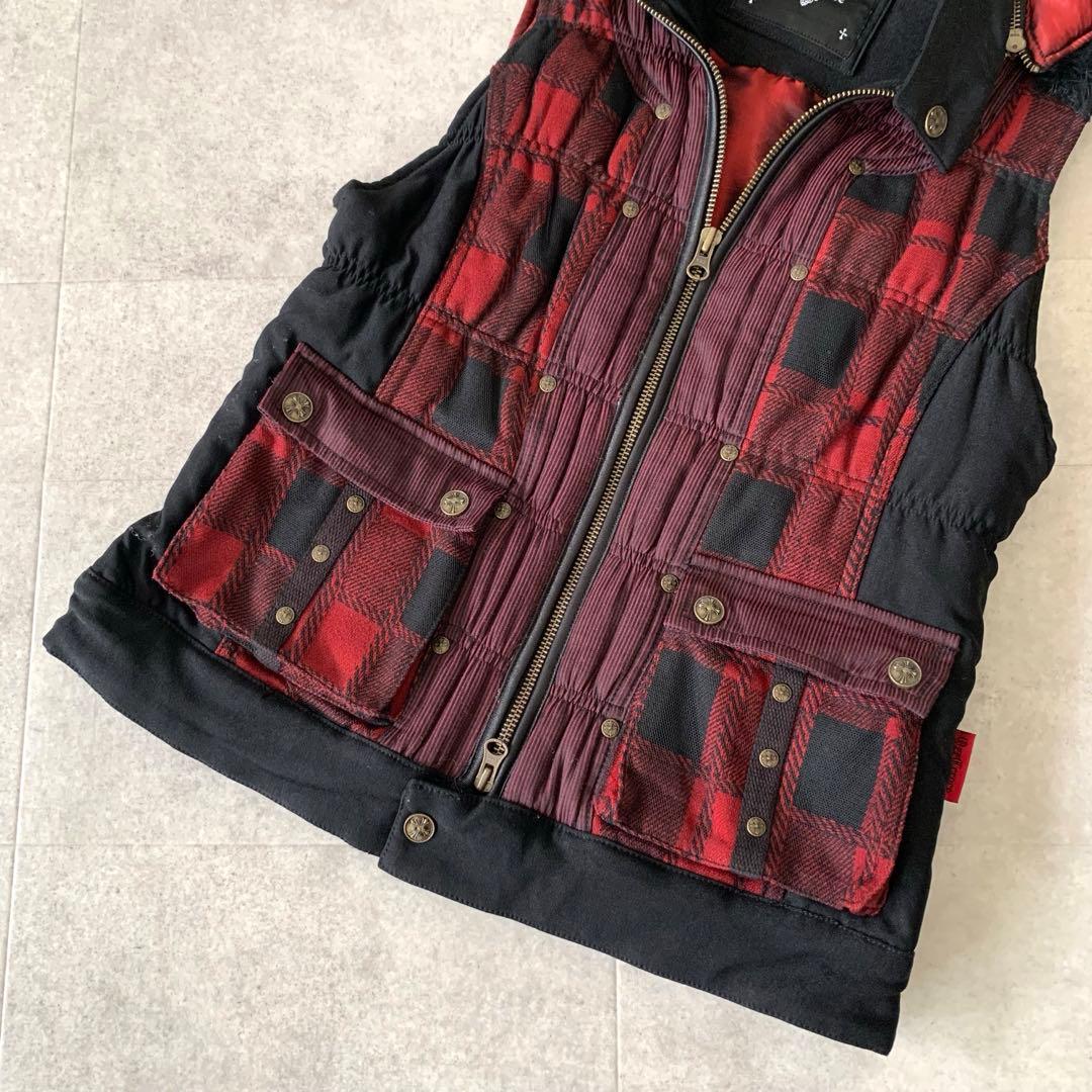 ◆Ozz Croce Ozz On Japan ファー付き ベスト/ゴシック