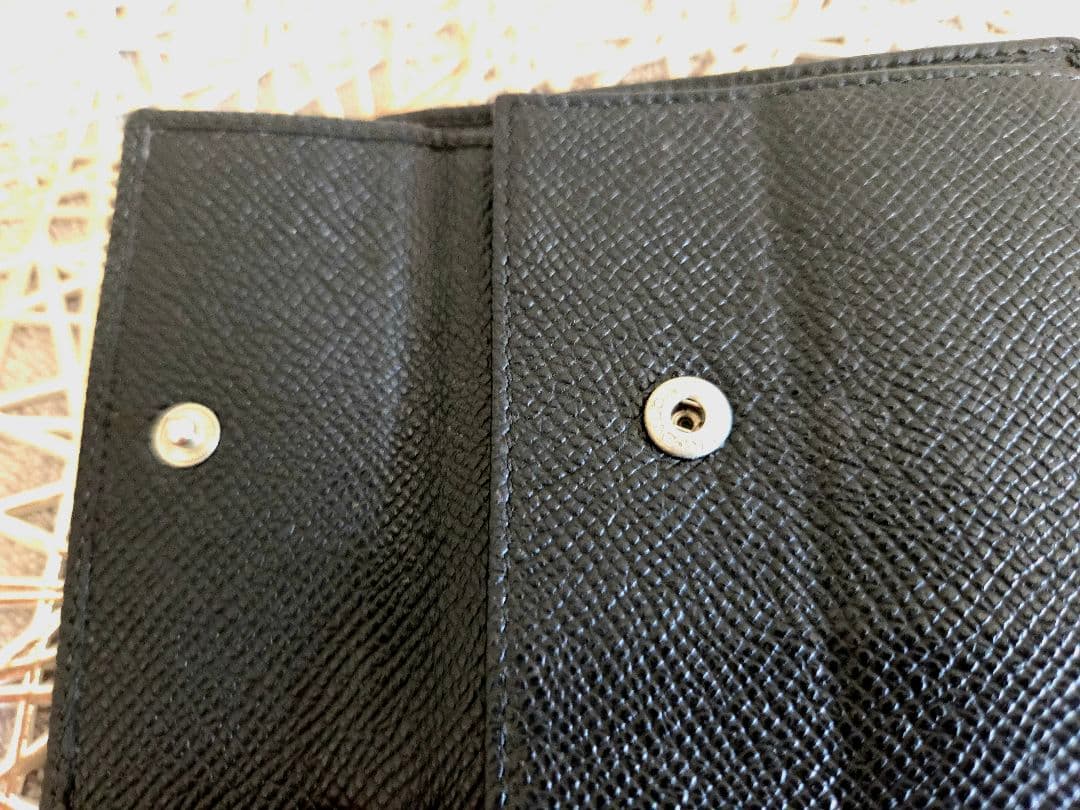 BVLGARI ブラック 二つ折り財布 箱付き