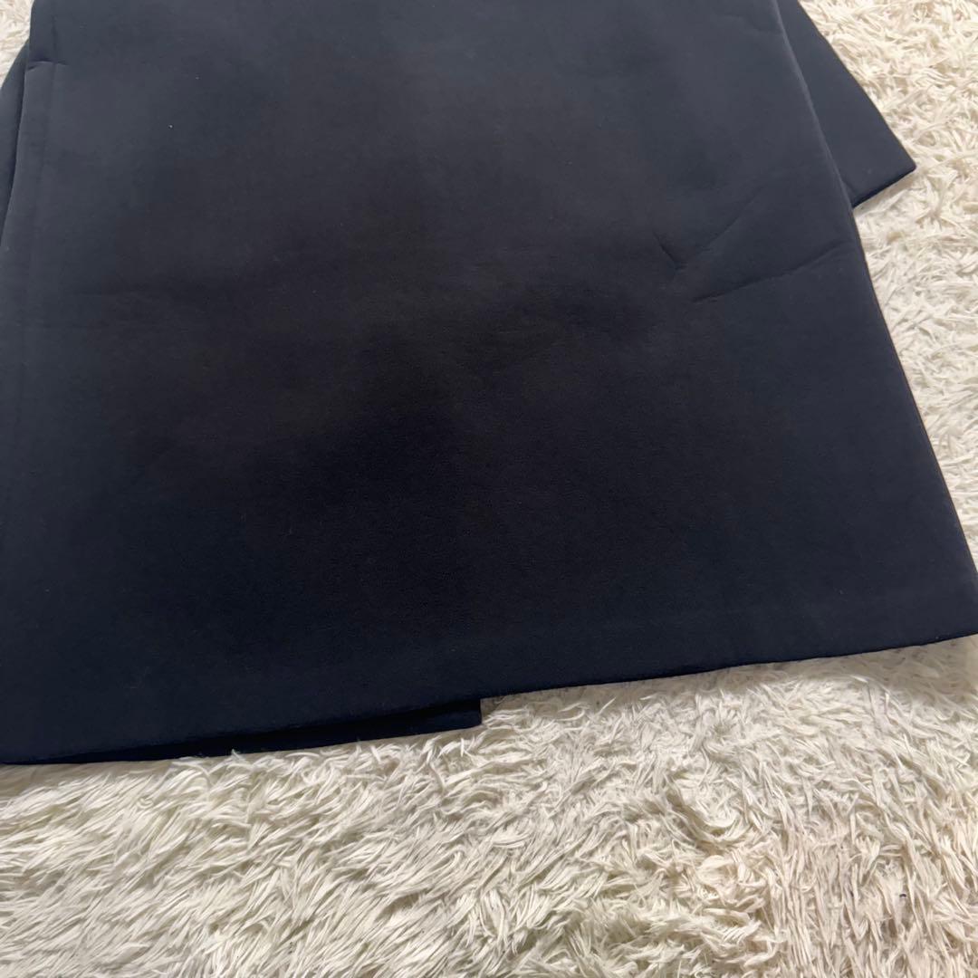 【定番人気✨】エブール　ボンディングノーカラーコート　ブラック　サイズ38