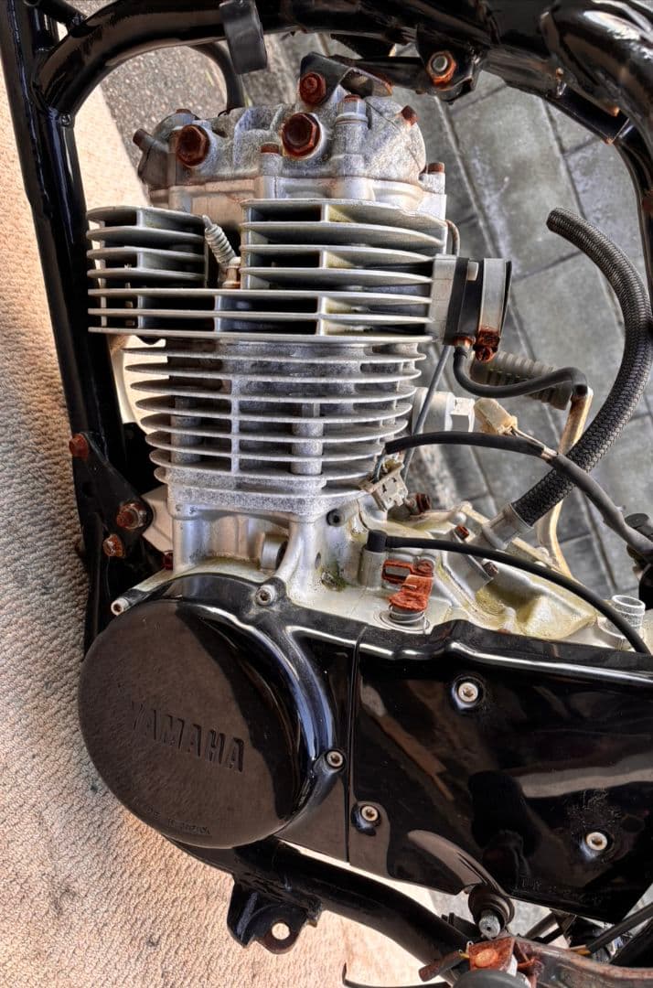YAMAHA SR400 エンジン フレームセット