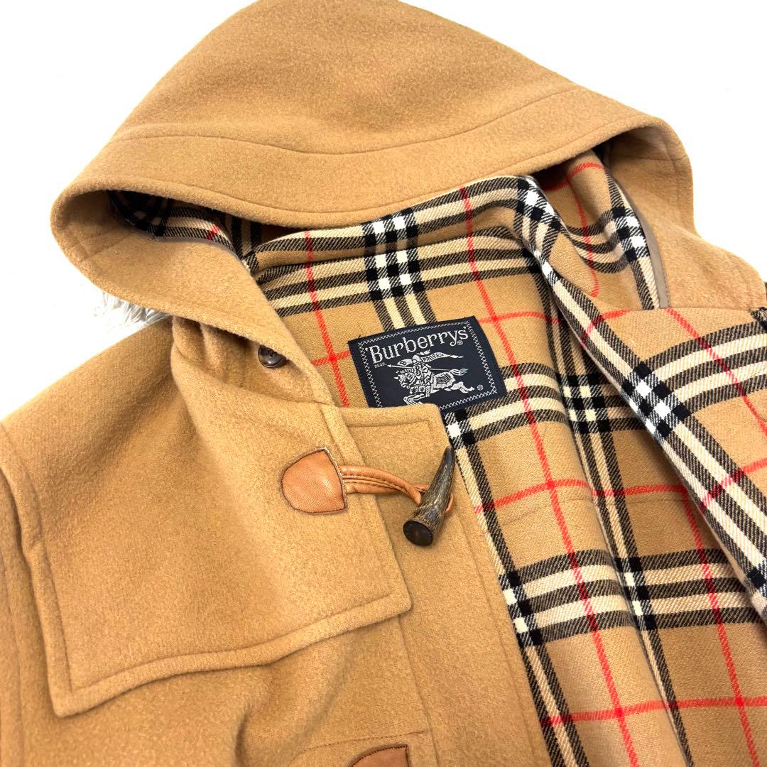 Burberry ダッフルコート カシミヤ ノバチェック キャメル