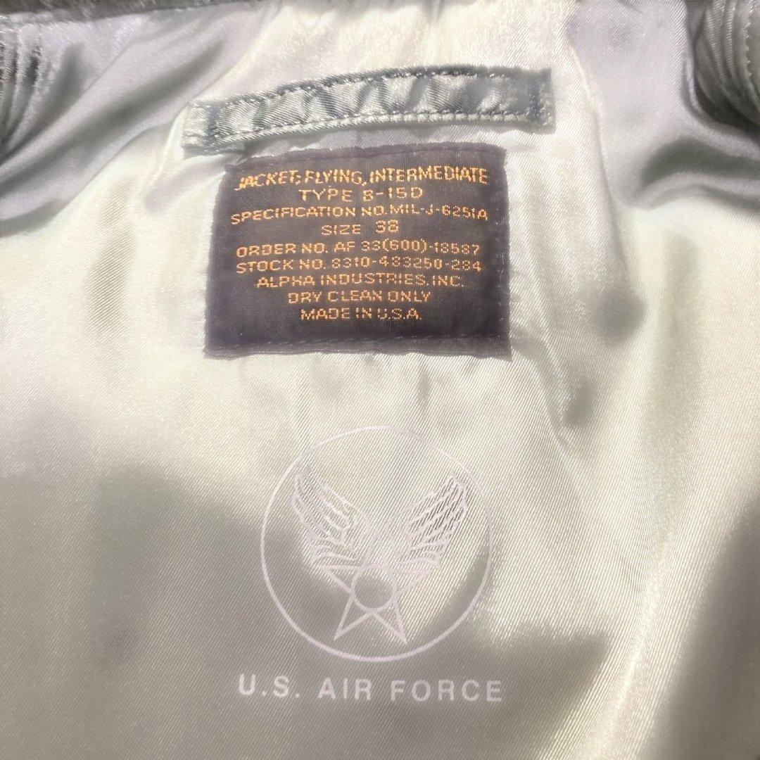【専用】USA製 ALPHA アルファ B-15D フライトジャケット 38