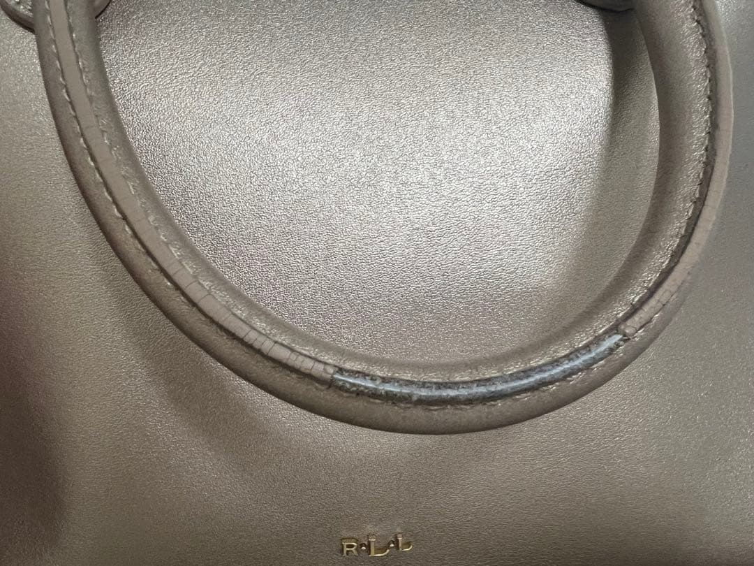 最終値下げ！！美品✨ローレン　ラルフローレン　レザー　サッチェルバッグ