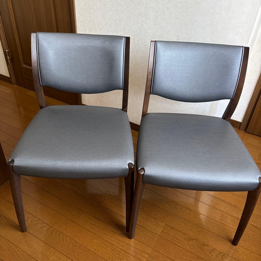 浜本工芸ダイニングチェア　DC-5400 2脚　展示品和モダン