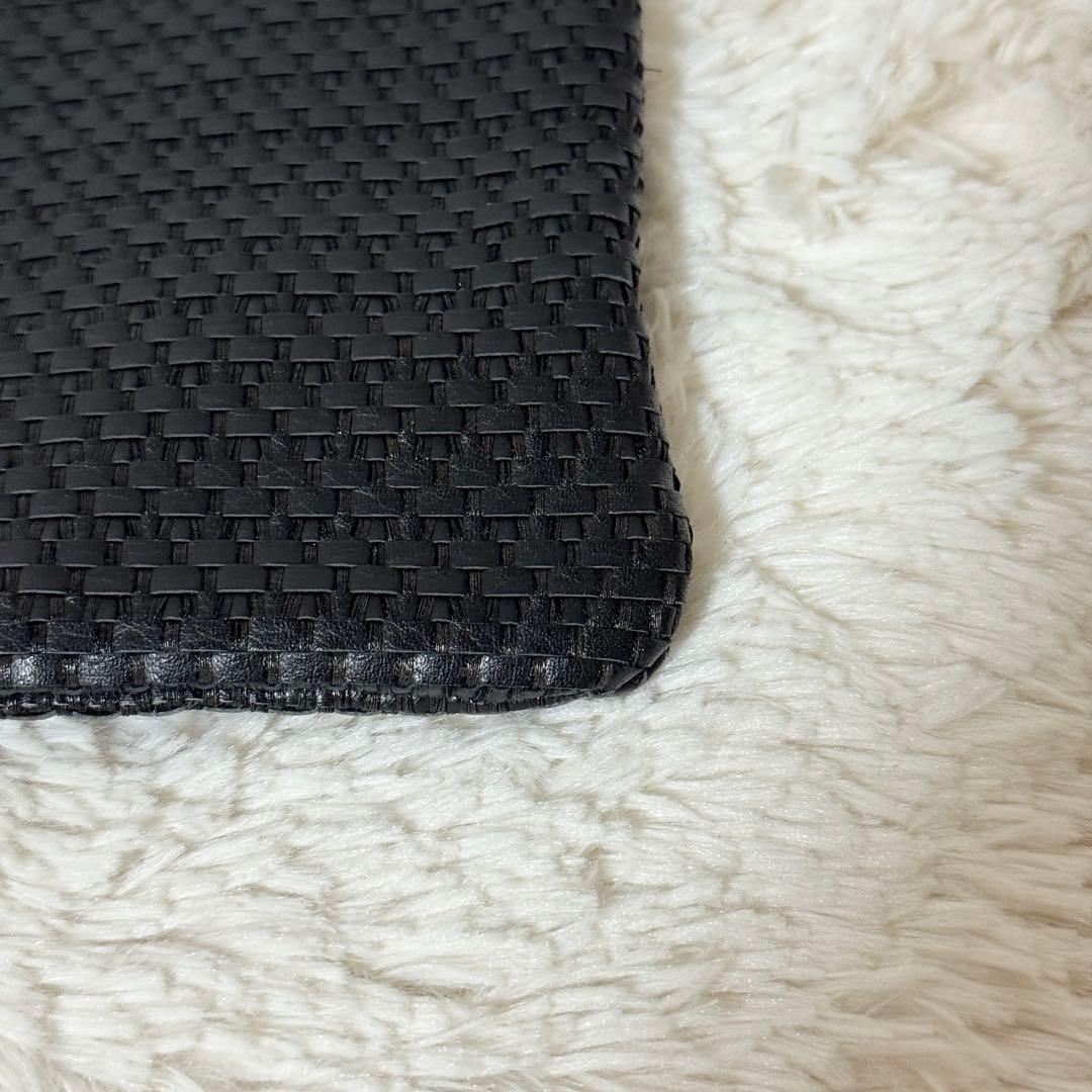 未使用・超希少✨順理庵　螺鈿合切袋　レザー　西陣織　牛革織　ブラック　公式完売品