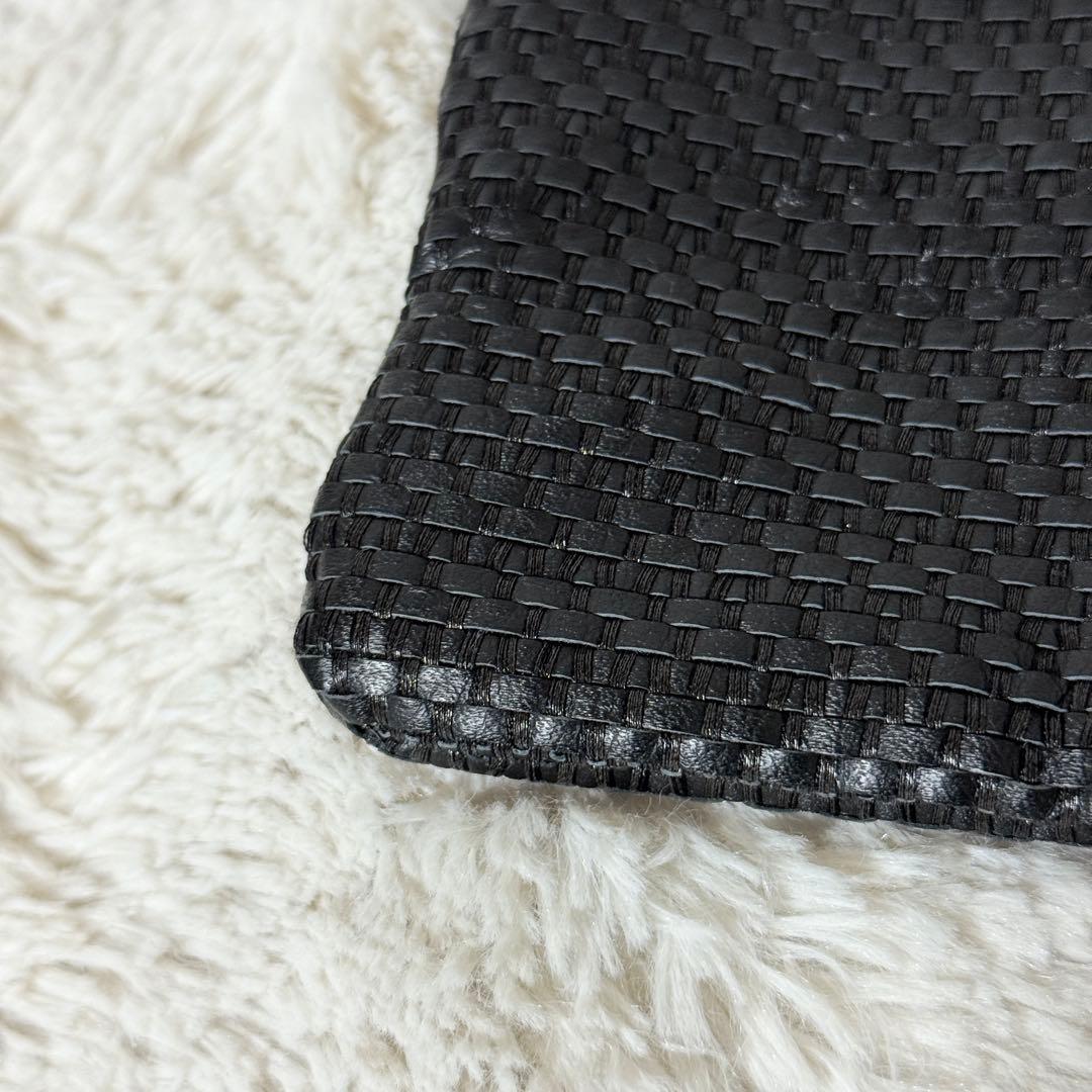 未使用・超希少✨順理庵　螺鈿合切袋　レザー　西陣織　牛革織　ブラック　公式完売品