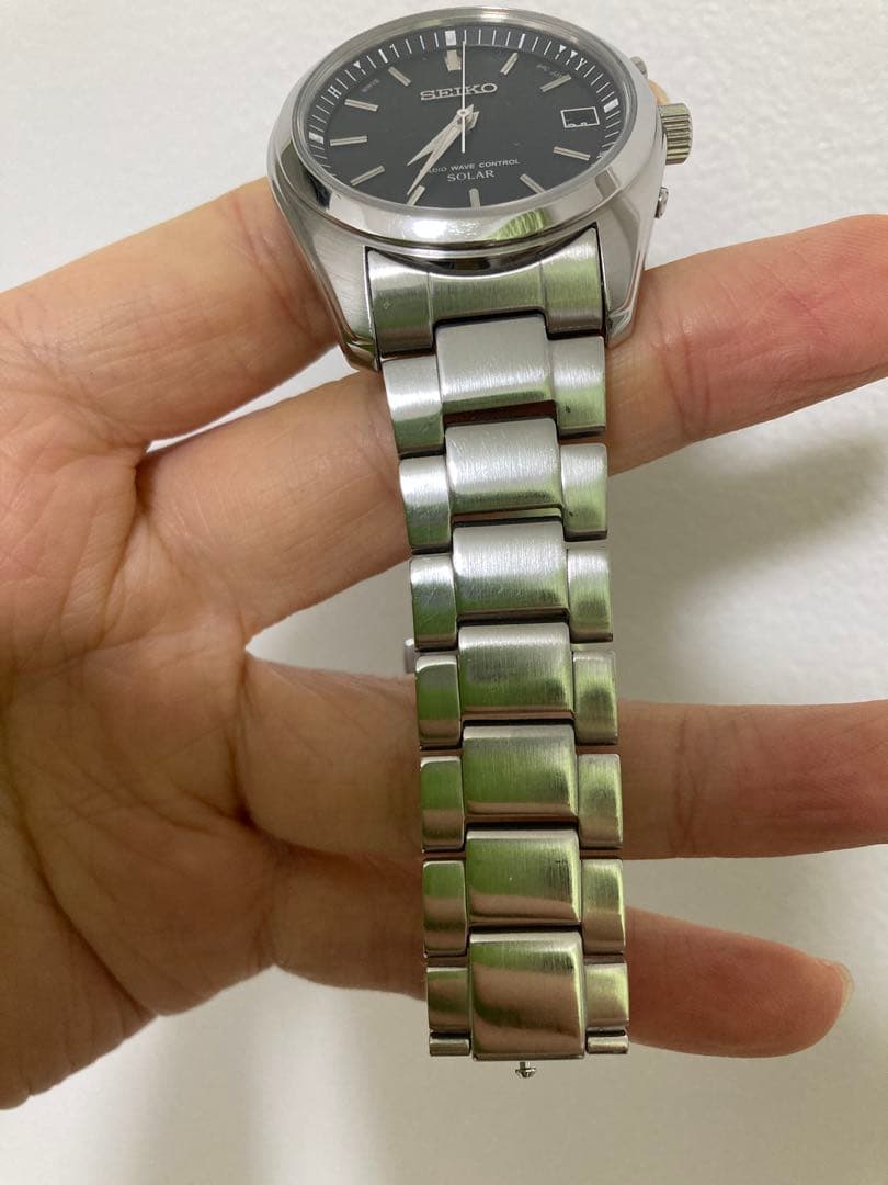 美品！ SEIKO セイコー メンズ 電波ソーラー ブラック sbtm159