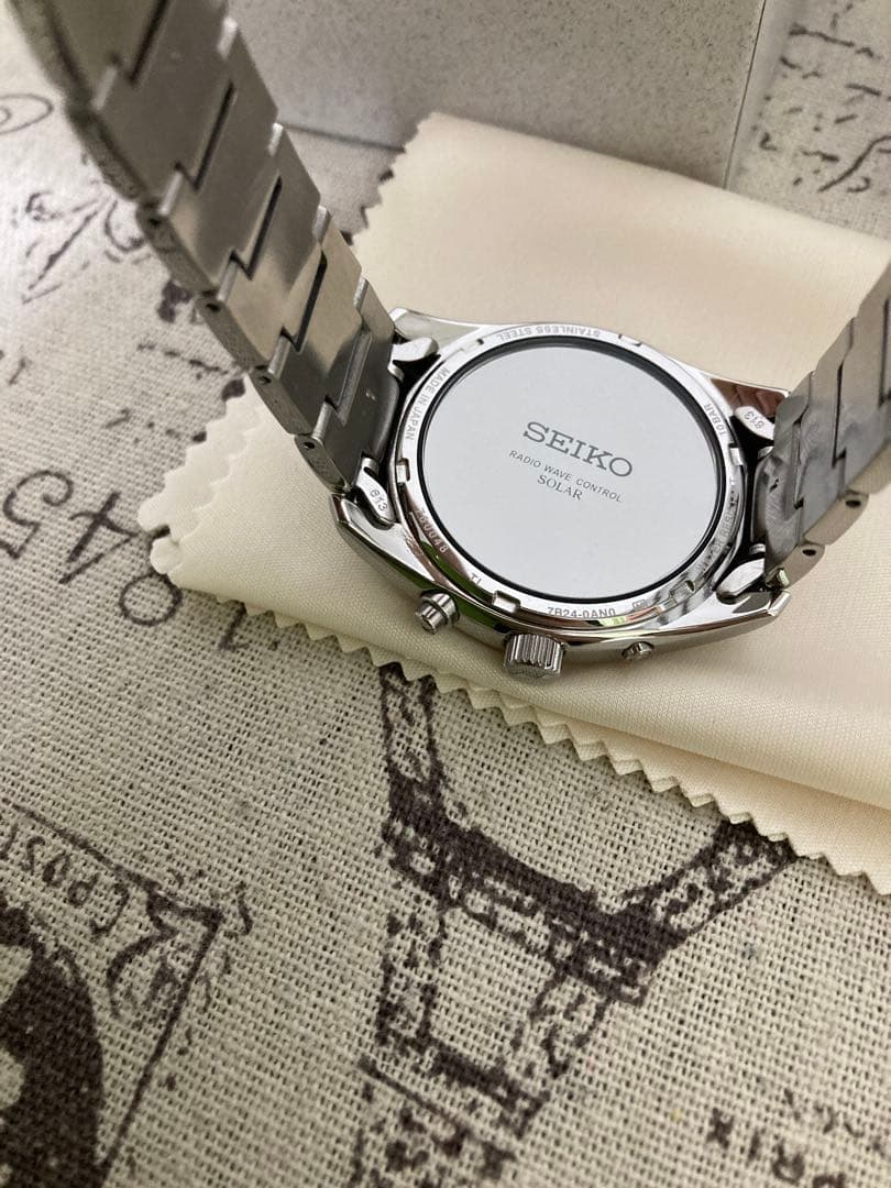 美品！ SEIKO セイコー メンズ 電波ソーラー ブラック sbtm159