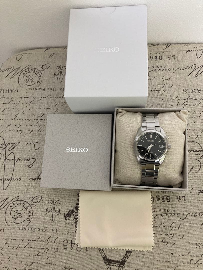 美品！ SEIKO セイコー メンズ 電波ソーラー ブラック sbtm159