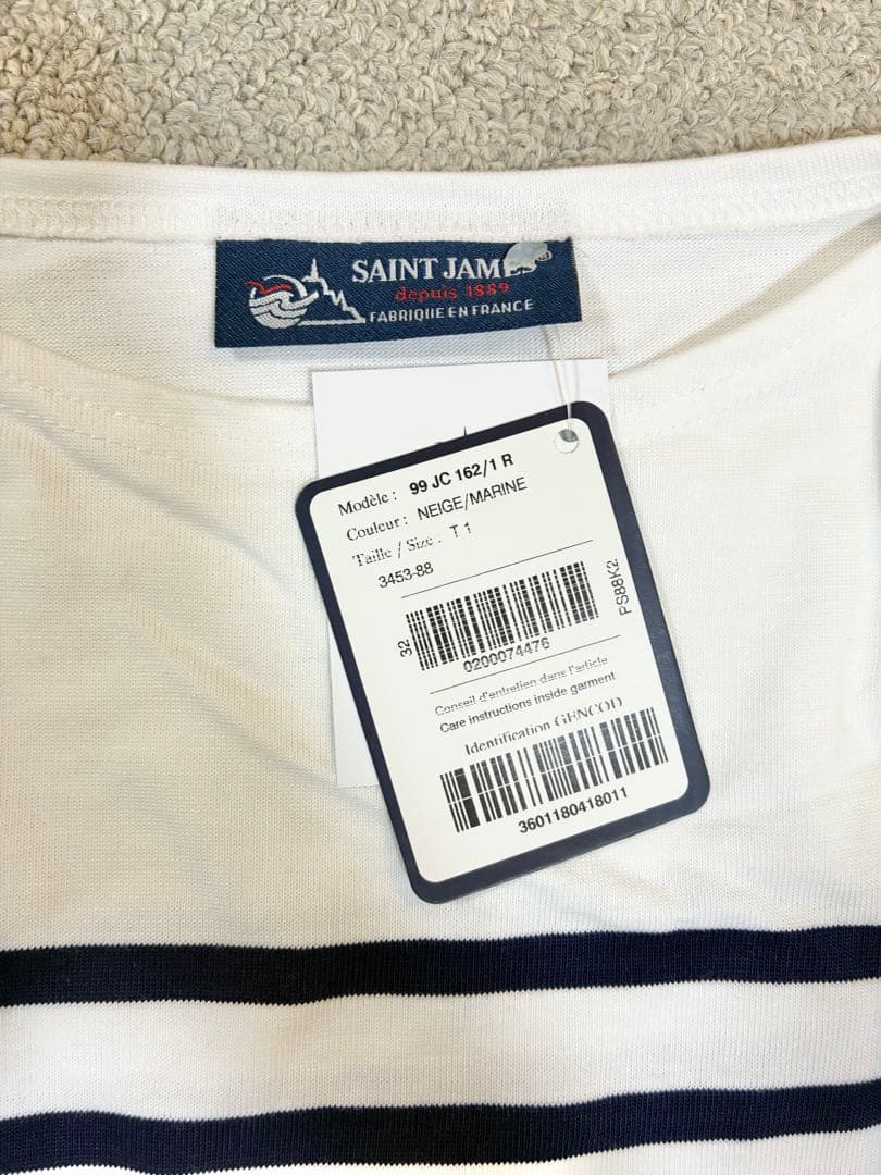 SAINTJAMES セントジェームス　ナヴァル　長袖　MARINE T1