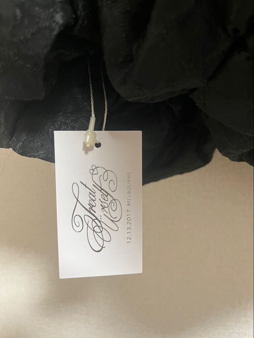 Treat Ürselfトリートユアセルフ　ジャガードバルーンワンピース　黒