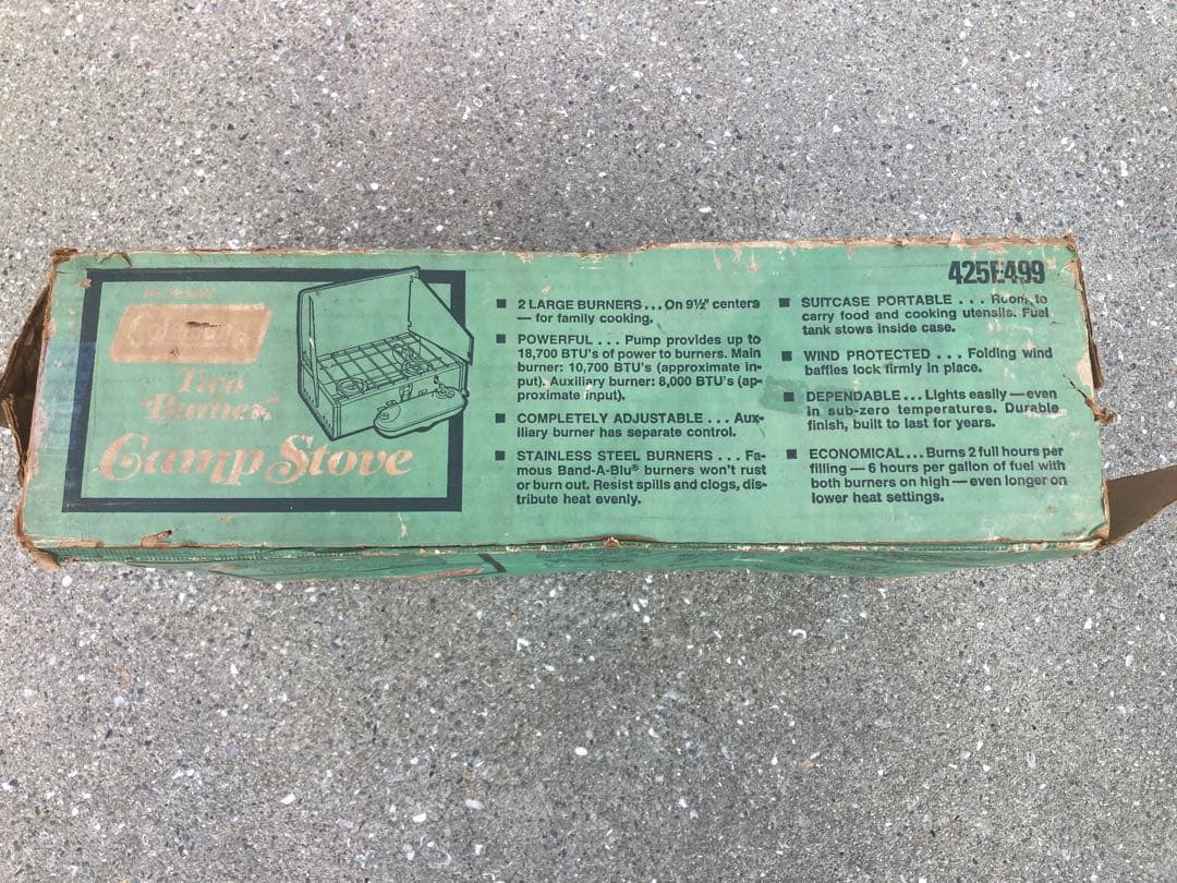 【ビンテージ】 コールマン ツーバーナーキャンプストーブ 425E499