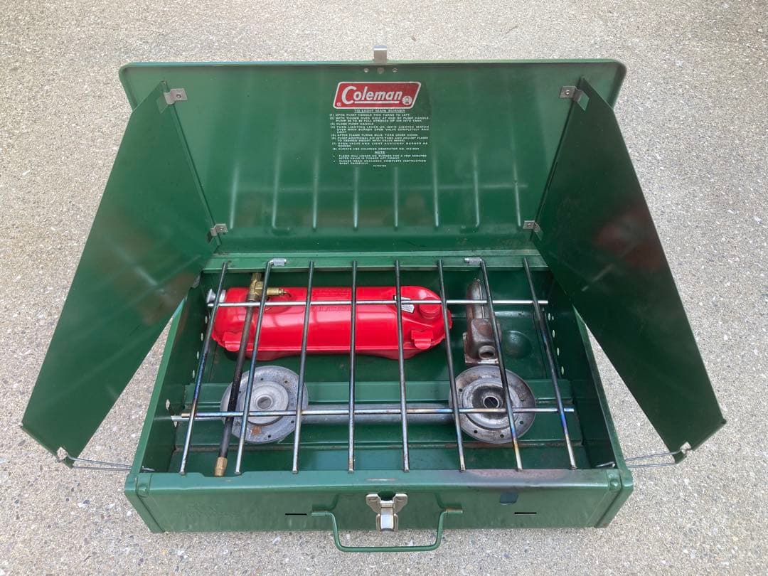 【ビンテージ】 コールマン ツーバーナーキャンプストーブ 425E499