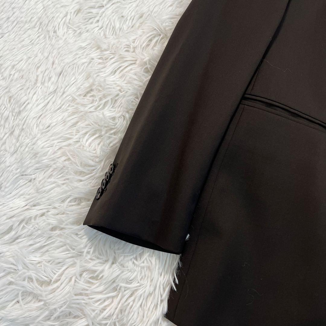 未使用タグ付スーツカンパニー高級カノニコCANONICO スーツ　ブラウン