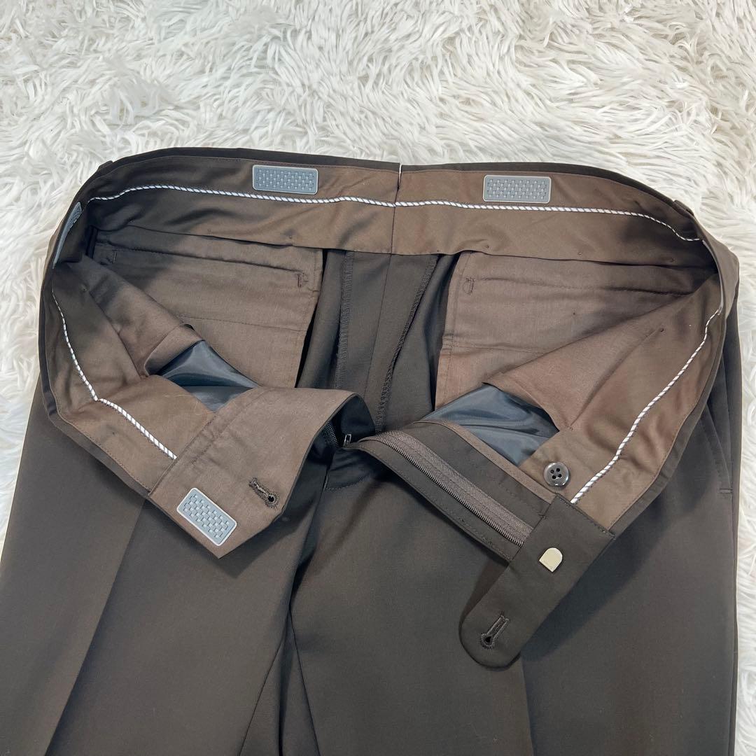 未使用タグ付スーツカンパニー高級カノニコCANONICO スーツ　ブラウン