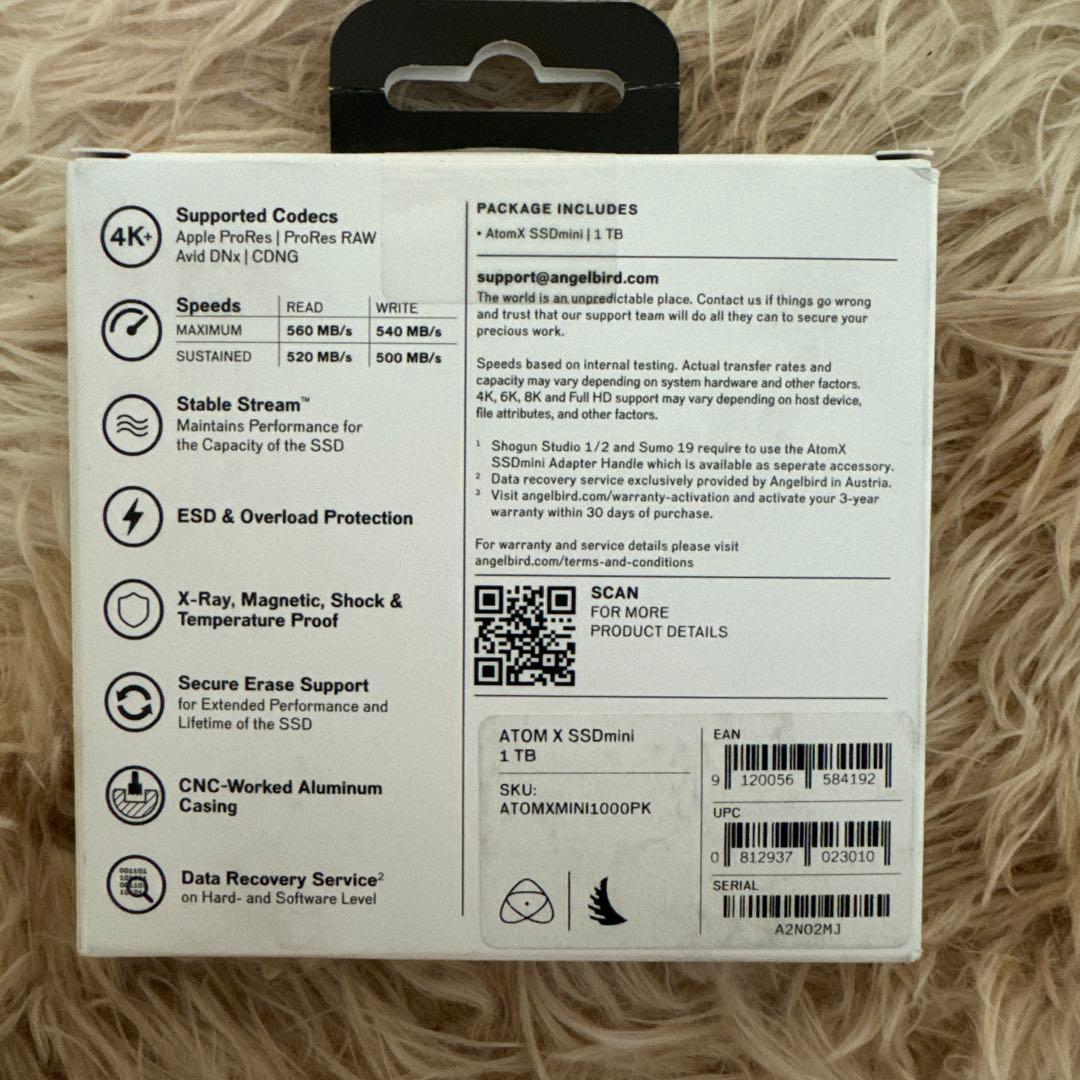 【新品保証有】AtomX SSDmini 1 TB