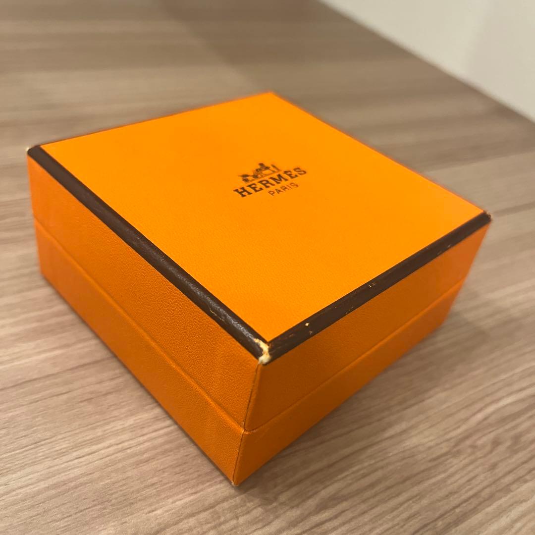 HERMES バングル エマイユ　七宝焼　青と金 象模様 金メッキ