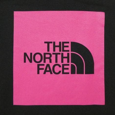 ザ ノースフェイス ボックスロゴ パーカー フーディ XL ピンクリボン 黒