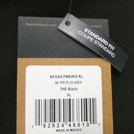 ザ ノースフェイス ボックスロゴ パーカー フーディ XL ピンクリボン 黒