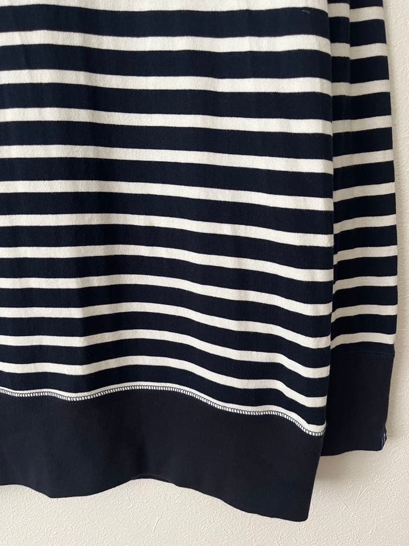 LOOPWHEELER ボーダー　長袖　L