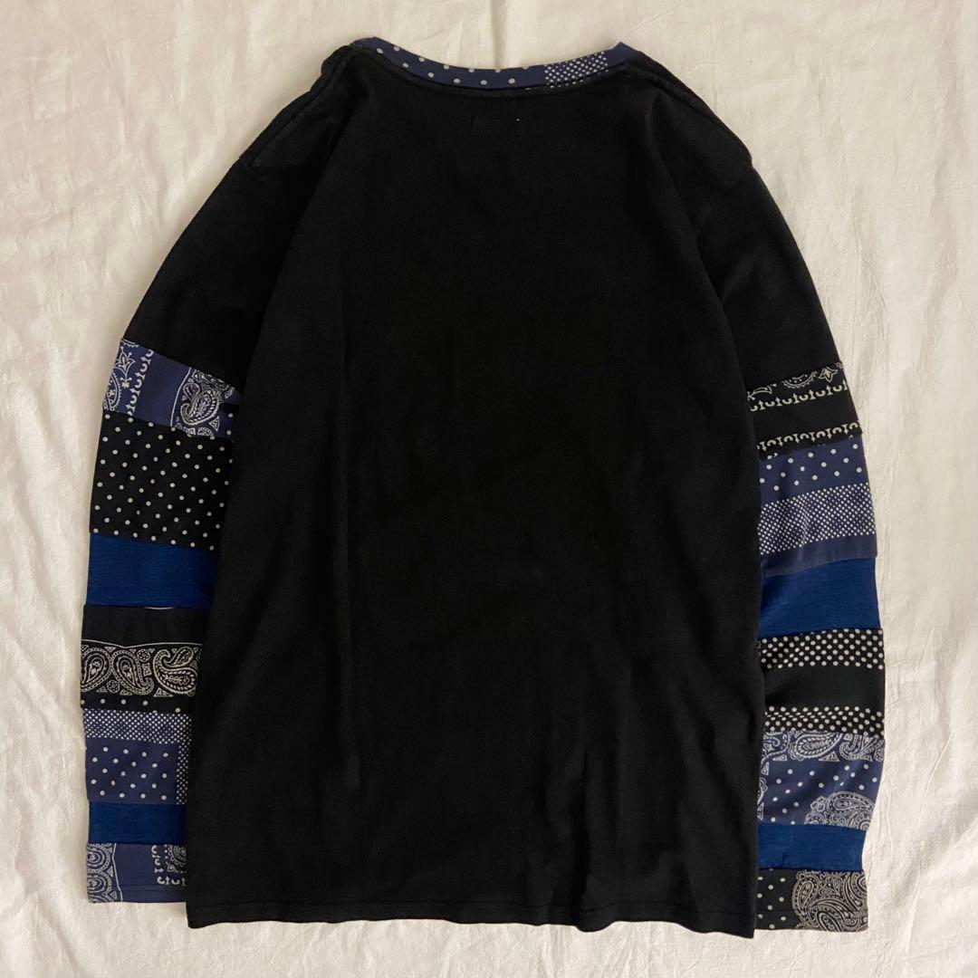 KAPITAL キャピタル バンダナ パッチワーク カットソー ロンT