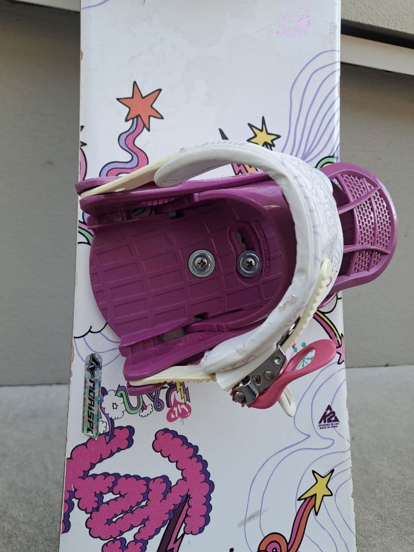 子供用スノーボード3点セット（板、ビンディング、靴）