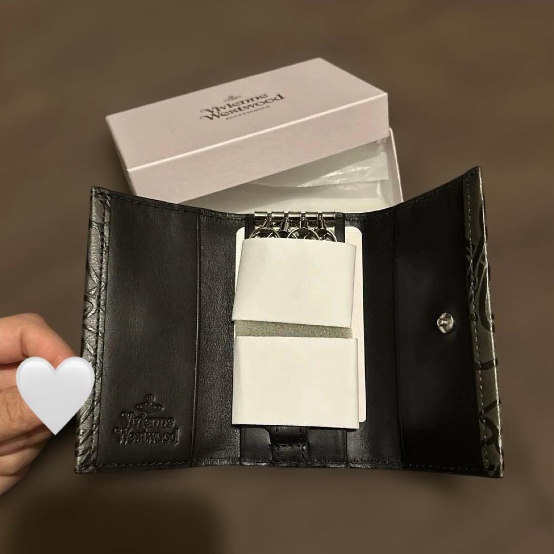 Vivienne Westwood キーケース 4連 レザー グレー ブラック