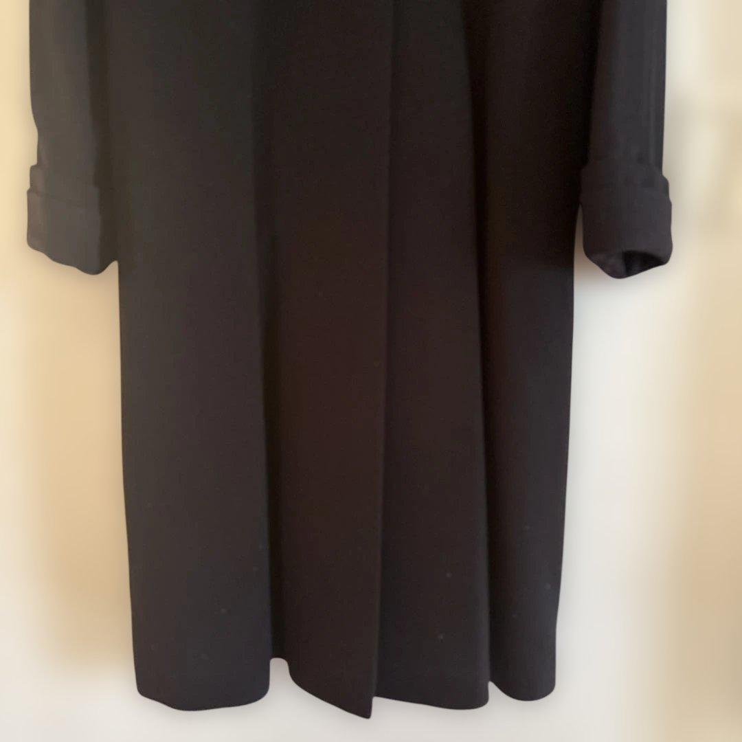 BEST SHANGHAI 黒ロングコート カシミヤ混サイズ40