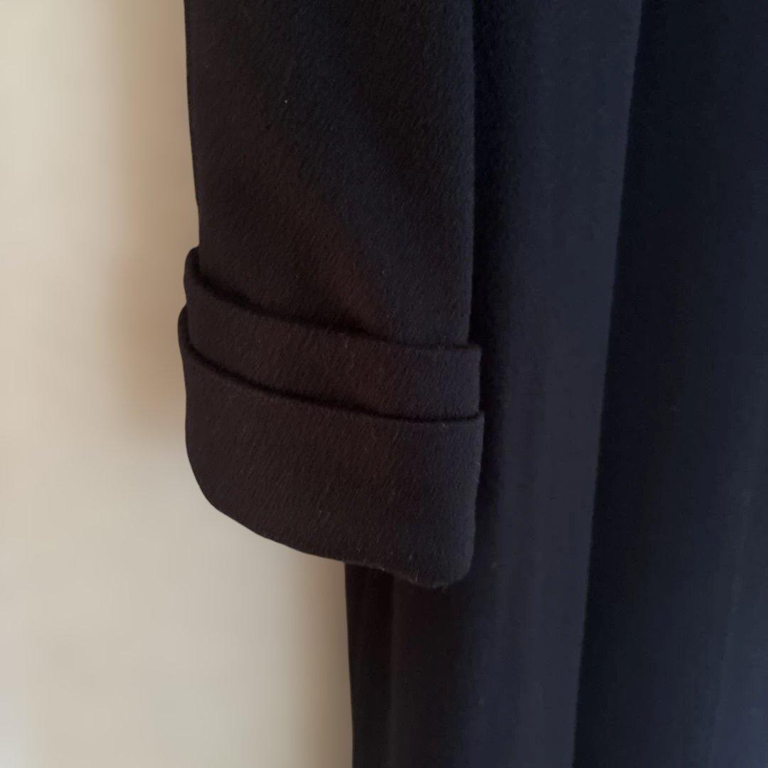 BEST SHANGHAI 黒ロングコート カシミヤ混サイズ40