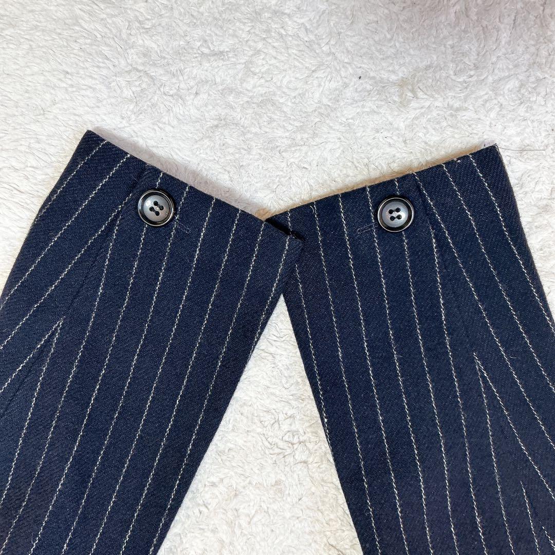 コムデギャルソン　ウール　ジャケット　リボン　ストライプ　変形