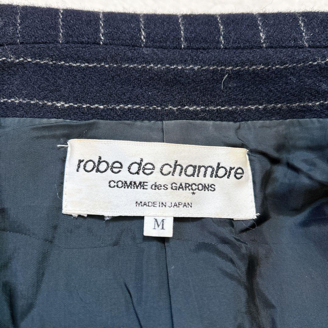 コムデギャルソン　ウール　ジャケット　リボン　ストライプ　変形