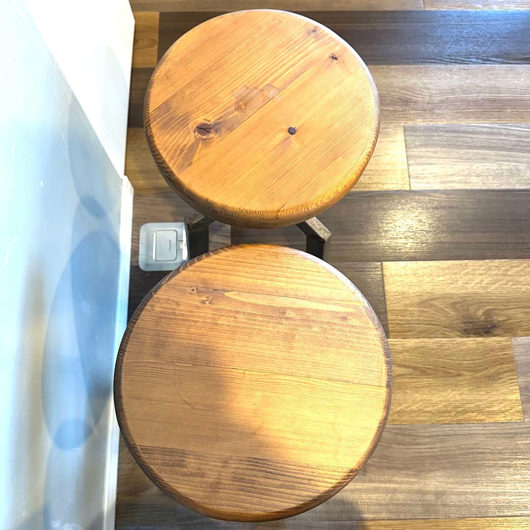 インダストリアルスツール2脚