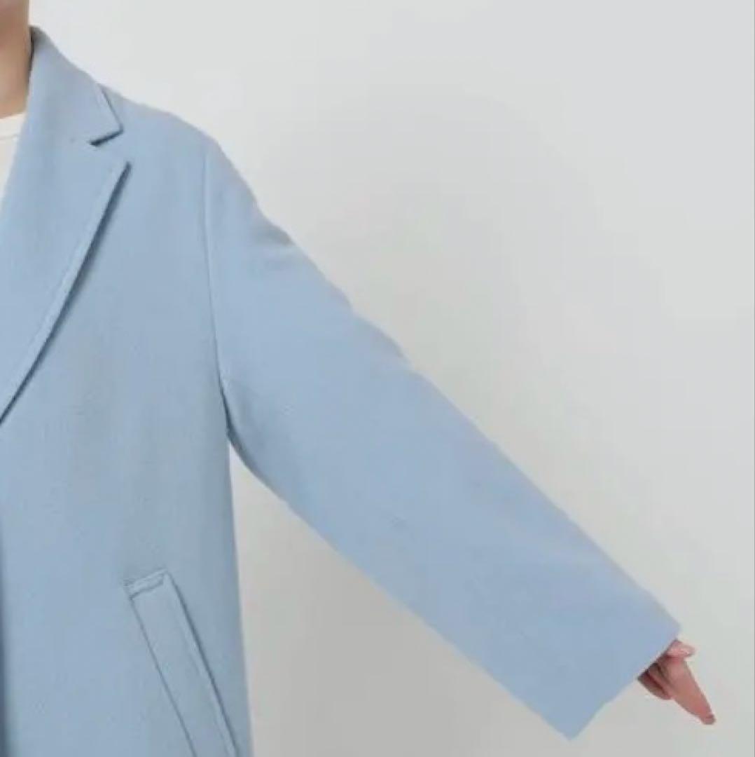 SLOBE IENAライトブルー チェスターコート