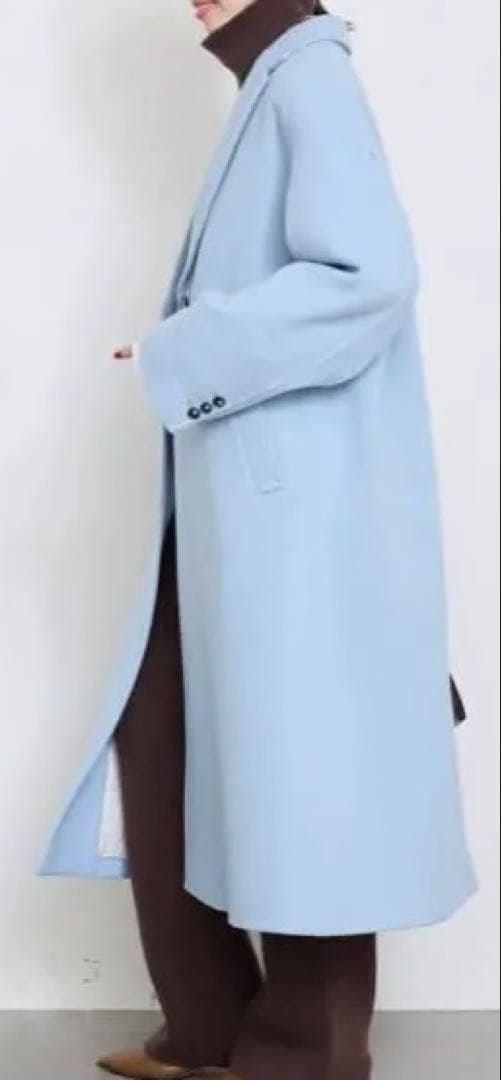 SLOBE IENAライトブルー チェスターコート