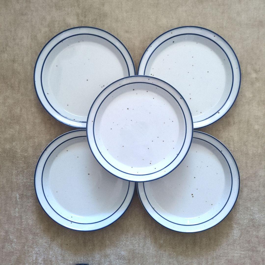 【廃盤品】DANSK ダンスク　ブルーミスト大皿　5枚セット